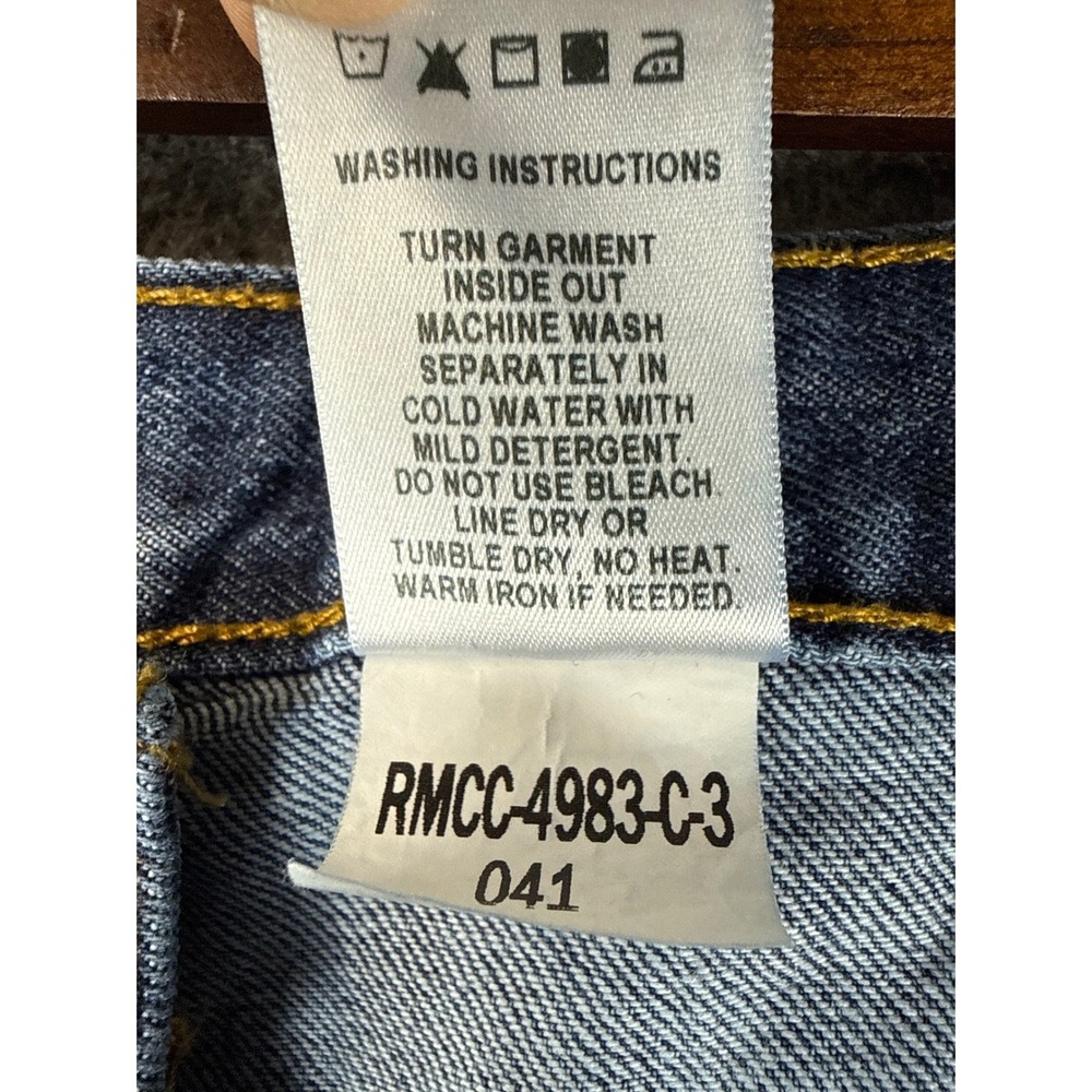 Cinch Black Label Rigid Jeans 40x38 Blue Denim‎ Straight Leg Cowboy Work Pants - Picture 9 of 14